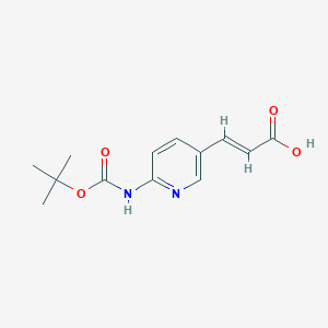 3-(6-((tert-Butoxycarbonyl)amino)pyridin-3-yl)acrylic acid