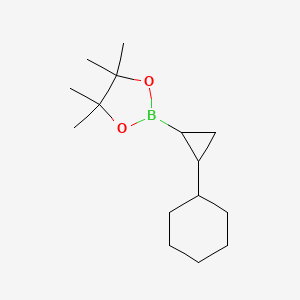 2-(2-Cyclohexylcyclopropyl)-4,4,5,5-tetramethyl-1,3,2-dioxaborolane