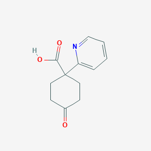 4-Oxo-1-(pyridin-2-yl)cyclohexanecarboxylic acid