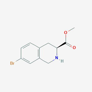 methyl (3S)-7-bromo-1,2,3,4-tetrahydroisoquinoline-3-carboxylate