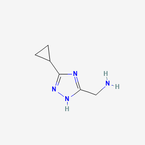 (5-Cyclopropyl-1h-1,2,4-triazol-3-yl)methanamine