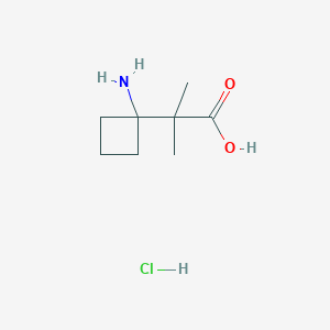 2-(1-Aminocyclobutyl)-2-methylpropanoicacidhydrochloride