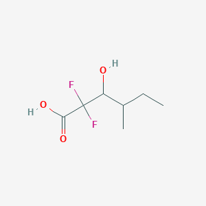 2,2-Difluoro-3-hydroxy-4-methylhexanoic acid