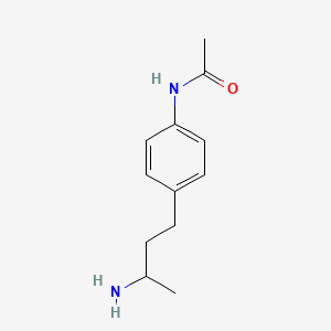 molecular formula C12H18N2O B13539142 n-(4-(3-Aminobutyl)phenyl)acetamide 