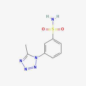 molecular formula C8H9N5O2S B13539169 3-(5-Methyl-1h-tetrazol-1-yl)benzenesulfonamide 