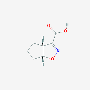 molecular formula C7H9NO3 B13539186 cis-4,5,6,6a-Tetrahydro-3aH-cyclopenta[d]isoxazole-3-carboxylic acid 