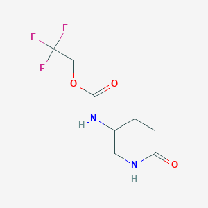 2,2,2-trifluoroethylN-(6-oxopiperidin-3-yl)carbamate