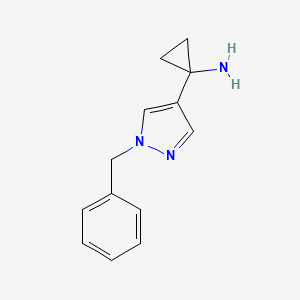 1-(1-Benzyl-4-pyrazolyl)cyclopropanamine