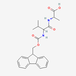 (2S)-2-[2-({[(9H-fluoren-9-yl)methoxy]carbonyl}amino)-3-methylbutanamido]propanoic acid