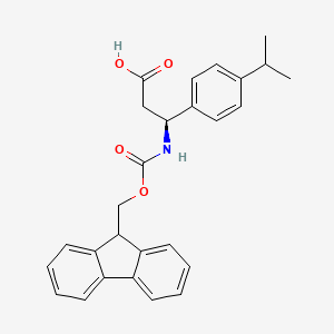 (S)-3-((((9H-Fluoren-9-yl)methoxy)carbonyl)amino)-3-(4-isopropylphenyl)propanoic acid