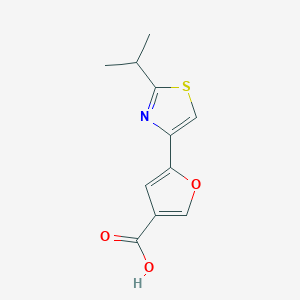 5-(2-Isopropylthiazol-4-yl)furan-3-carboxylic acid