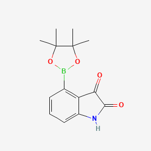 4-(4,4,5,5-Tetramethyl-1,3,2-dioxaborolan-2-YL)indoline-2,3-dione