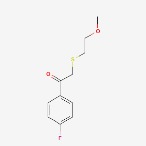 1-(4-Fluorophenyl)-2-((2-methoxyethyl)thio)ethan-1-one