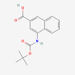 4-((tert-Butoxycarbonyl)amino)-2-naphthoic acid