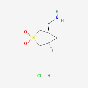 rac-(1R,5S)-1-(aminomethyl)-3lambda6-thiabicyclo[3.1.0]hexane-3,3-dione hydrochloride