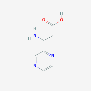 3-Amino-3-(pyrazin-2-yl)propanoic acid