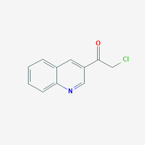 molecular formula C11H8ClNO B13539625 2-Chloro-1-(quinolin-3-YL)ethanone 