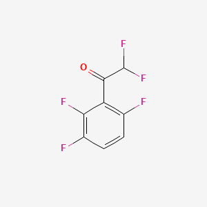 molecular formula C8H3F5O B13539643 2,2-Difluoro-1-(2,3,6-trifluorophenyl)ethan-1-one 