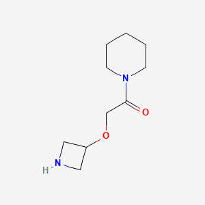 molecular formula C10H18N2O2 B13539651 2-(Azetidin-3-yloxy)-1-(piperidin-1-yl)ethan-1-one 