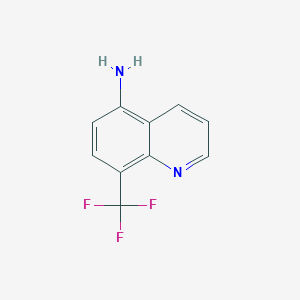 molecular formula C10H7F3N2 B1353967 8-(三氟甲基)喹啉-5-胺 CAS No. 161431-57-8