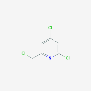 molecular formula C6H4Cl3N B13539685 2,4-Dichloro-6-(chloromethyl)pyridine 