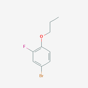 molecular formula C9H10BrFO B135397 4-Bromo-2-fluoro-1-propoxybenzene CAS No. 127326-77-6