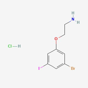 molecular formula C8H10BrClINO B13539721 2-(3-Bromo-5-iodophenoxy)ethan-1-aminehydrochloride CAS No. 2825011-20-7