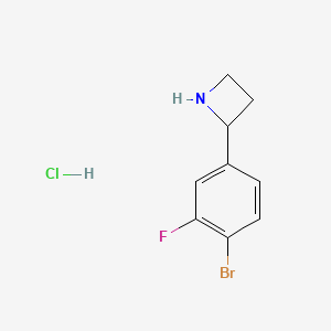 2-(4-Bromo-3-fluorophenyl)azetidine hydrochloride