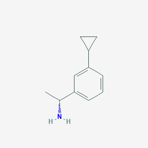 (R)-1-(3-Cyclopropylphenyl)ethan-1-amine