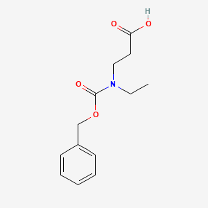 molecular formula C13H17NO4 B13539787 3-{[(Benzyloxy)carbonyl](ethyl)amino}propanoic acid 