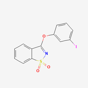 3-(3-Iodophenoxy)-1lambda6,2-benzothiazole-1,1-dione