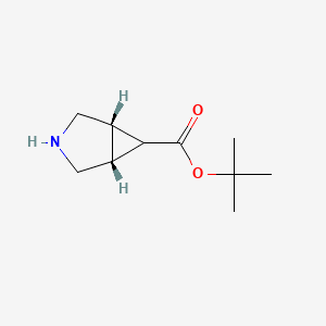 molecular formula C10H17NO2 B13539812 (1R,5S)-3-azabicyclo[3.1.0]hexane-6-carboxylic acid, 1,1-dimethylethyl ester 