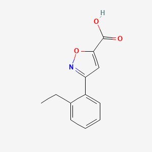 3-(2-Ethylphenyl)isoxazole-5-carboxylic acid