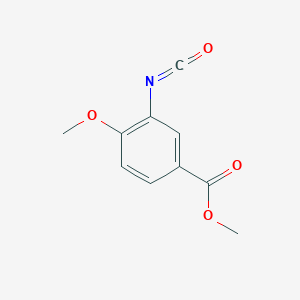 molecular formula C10H9NO4 B13539855 Methyl 3-isocyanato-4-methoxybenzoate 