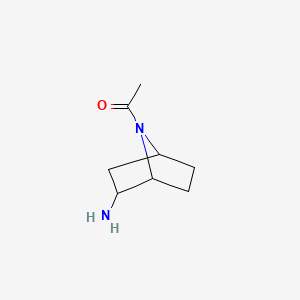 1-(2-Amino-7-azabicyclo[2.2.1]heptan-7-yl)ethan-1-one