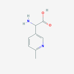 molecular formula C8H10N2O2 B13539881 2-Amino-2-(6-methylpyridin-3-yl)acetic acid 