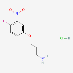 3-(4-Fluoro-3-nitrophenoxy)propan-1-amine hydrochloride