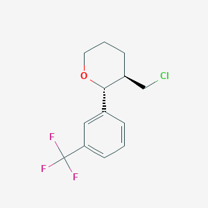 (2R,3R)-3-(chloromethyl)-2-[3-(trifluoromethyl)phenyl]oxane