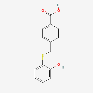 4-{[(2-Hydroxyphenyl)sulfanyl]methyl}benzoicacid