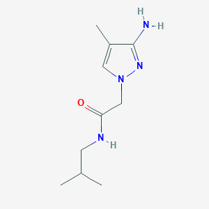 2-(3-Amino-4-methyl-1h-pyrazol-1-yl)-N-isobutylacetamide