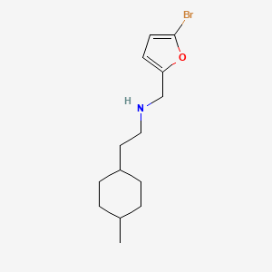 n-((5-Bromofuran-2-yl)methyl)-2-(4-methylcyclohexyl)ethan-1-amine