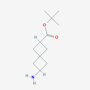 molecular formula C12H21NO2 B13539943 Tert-butyl 6-aminospiro[3.3]heptane-2-carboxylate 