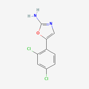 molecular formula C9H6Cl2N2O B13539963 5-(2,4-Dichlorophenyl)oxazol-2-amine 