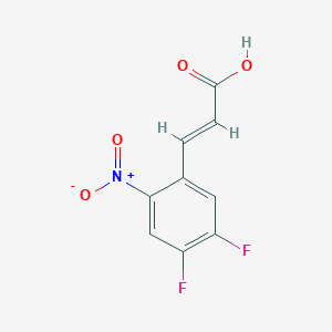 (E)-3-(4,5-difluoro-2-nitrophenyl)prop-2-enoic acid