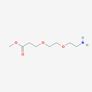 molecular formula C8H17NO4 B13539973 Methyl 3-(2-(2-aminoethoxy)ethoxy)propanoate 