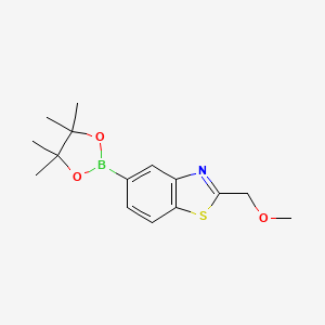 2-(Methoxymethyl)-5-(tetramethyl-1,3,2-dioxaborolan-2-yl)-1,3-benzothiazole