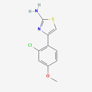 4-(2-Chloro-4-methoxyphenyl)-1,3-thiazol-2-amine