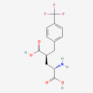molecular formula C13H14F3NO4 B1354002 (4S)-4-(4-三氟甲基苄基)-L-谷氨酸 CAS No. 207508-60-9