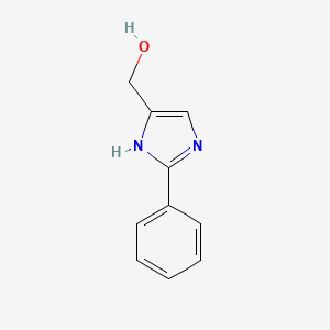 molecular formula C10H10N2O B1354004 (2-苯基-1H-咪唑-4-基)甲醇 CAS No. 43002-54-6