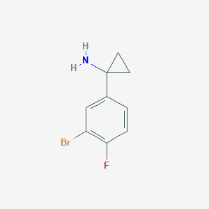 1-(3-Bromo-4-fluorophenyl)cyclopropan-1-amine